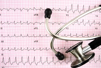 stethoscope and ekg